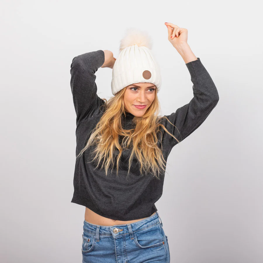 Bonnet Kir Royal Blanc - Polaire - Image 4